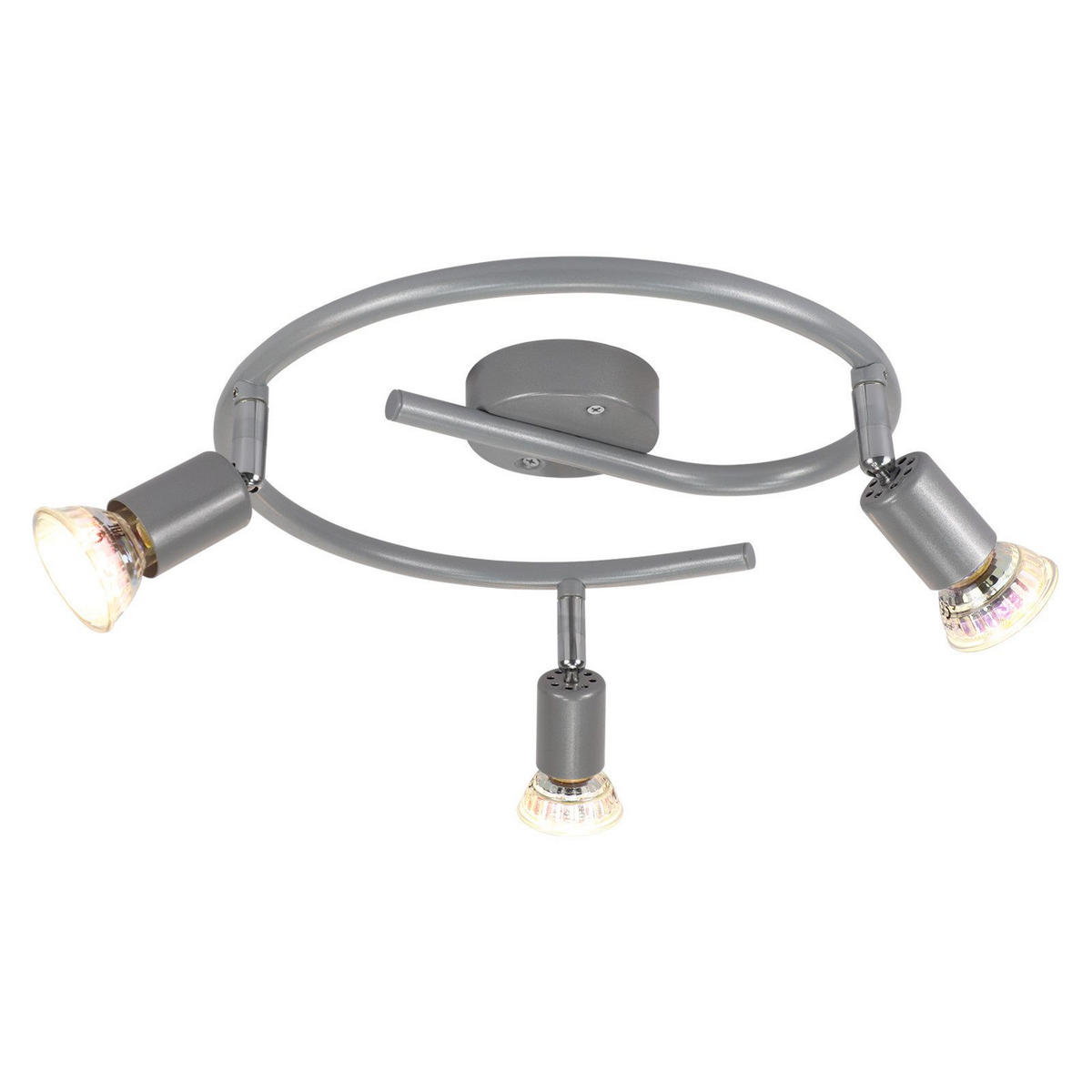 DECKENLEUCHTE Leroux 42/15/42cm - Silberfarben, Metall (42/15/42cm) - Nettlife