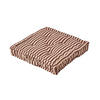 SITZKISSEN braun-beige gestreift 40/40/8 cm - Braun, Textil (40/40/8cm) - Homescapes