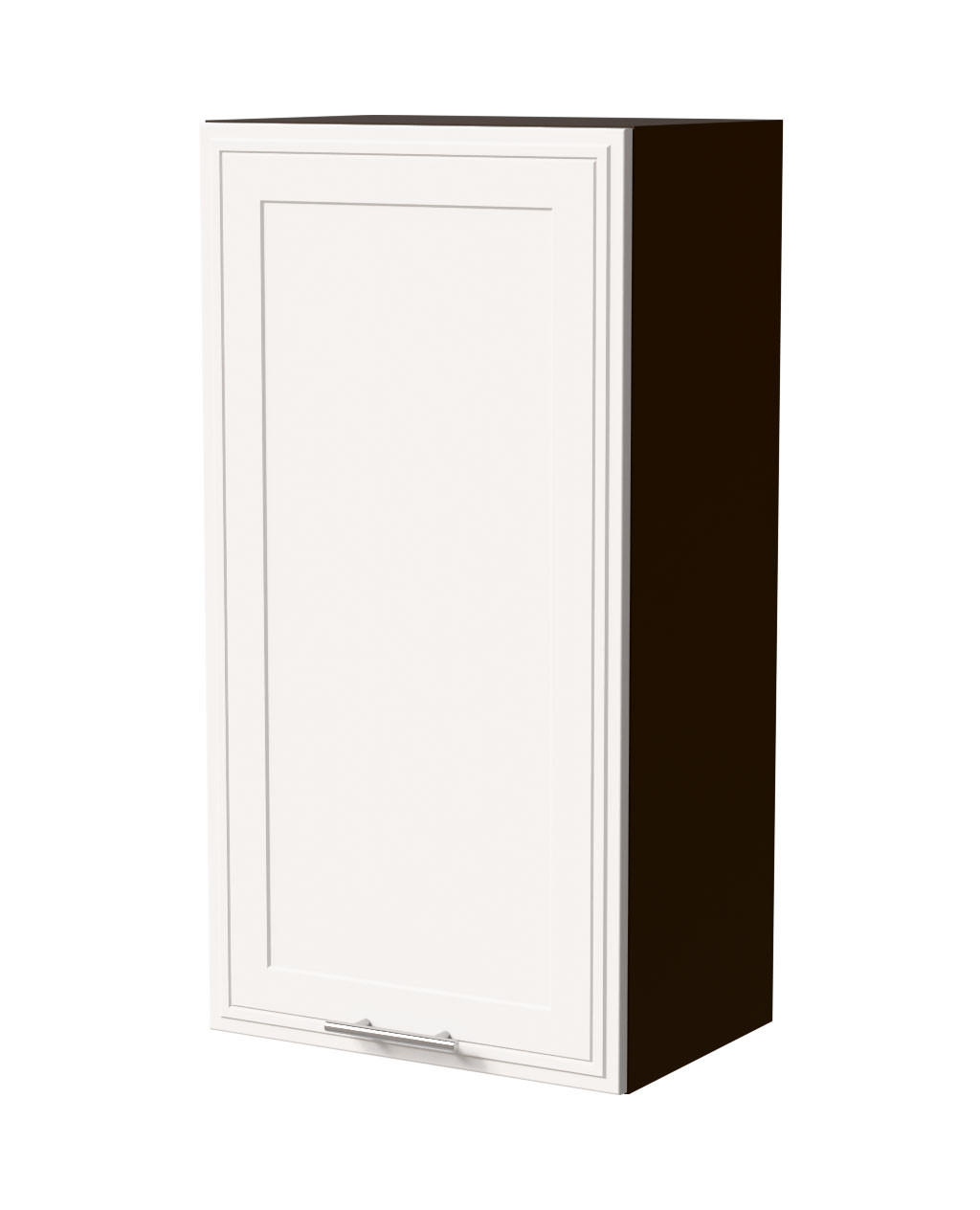 HÄNGESCHRANK Salo W4/50 Lava / Weiß Matt 50 / 32,5 / 96cm - Dunkelgrau/Weiß, Holz/Holzwerkstoff (50/96/32.5cm) - Feldmann-Wohnen