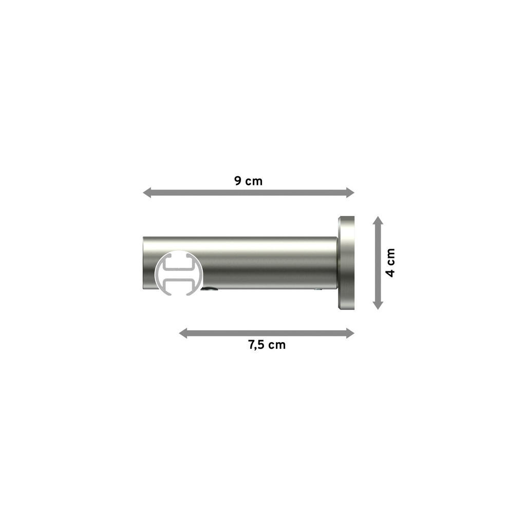 Thumbnail - Interdeco Innenlauf-Gardinenstangen-Set, Edelstahl, Silber, Metall, 300 cm, Wohntextilien, Gardinen & Vorhänge, Gardinen...