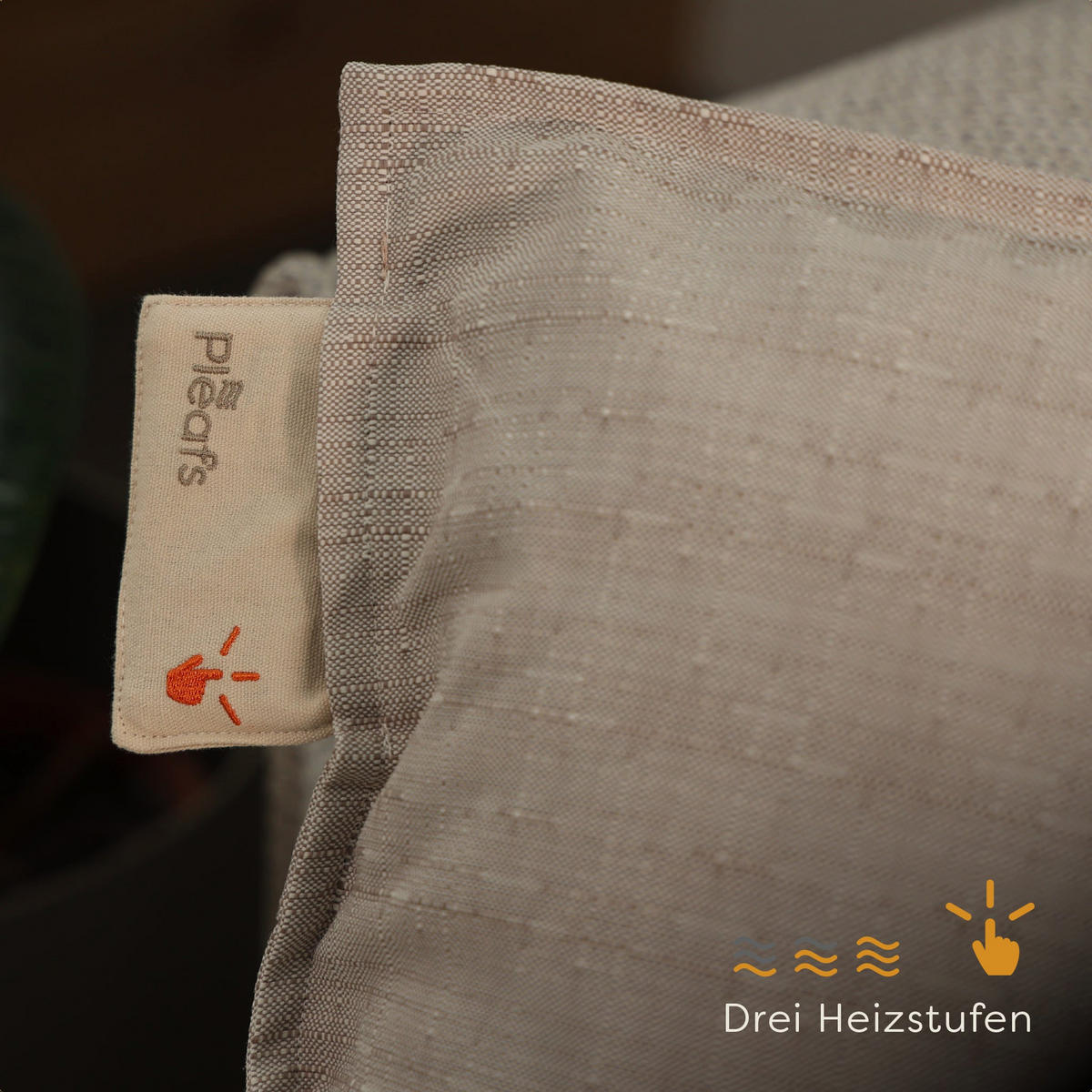 HEIZKISSEN Outdoor 45x60cm Grullo - Ecru, Textil (45/60cm) - Pleafs