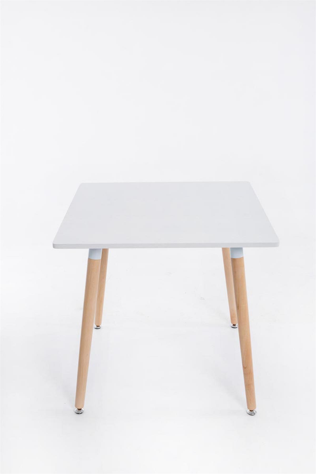 KONSOLENTISCH eckig 80/80/75 cm Holz natura - Eukalyptusholzfarben, Holz (80/80/75cm) - CLP