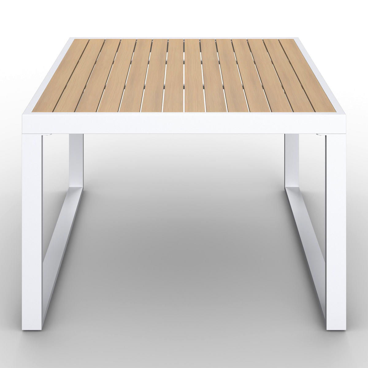 DINING-LOUNGESET Veneya Grau Outdoorstof/Metall/Polywood - Hellgrau, Metall - Bessagi Garden