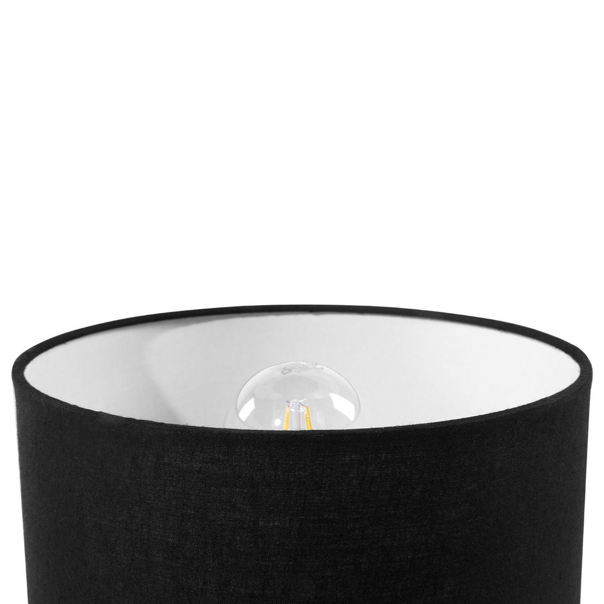 TISCHLAMPE Tobol 22/22/40 cm - Schwarz, Holz (22/22/40cm) - Beliani