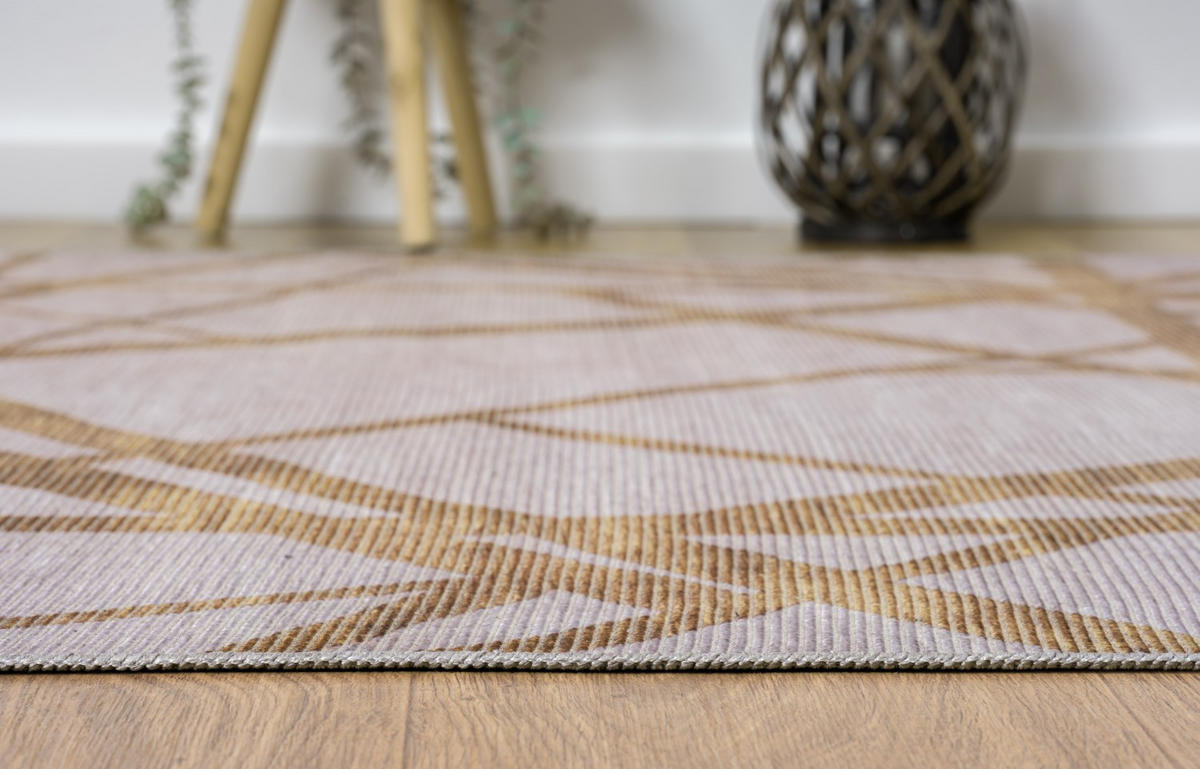 TEPPICH Cove Goldfarben,Silberfarben,Taupe 160/230 cm - Goldfarben, Textil (160/230cm) - My-Rug