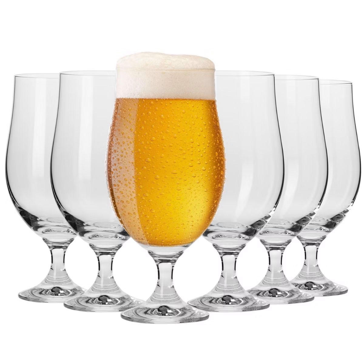 BIERGLÄSER Harmony, 6er-Set, 500 ml - Transparent, Glas (0.5L) - Krosno Glass