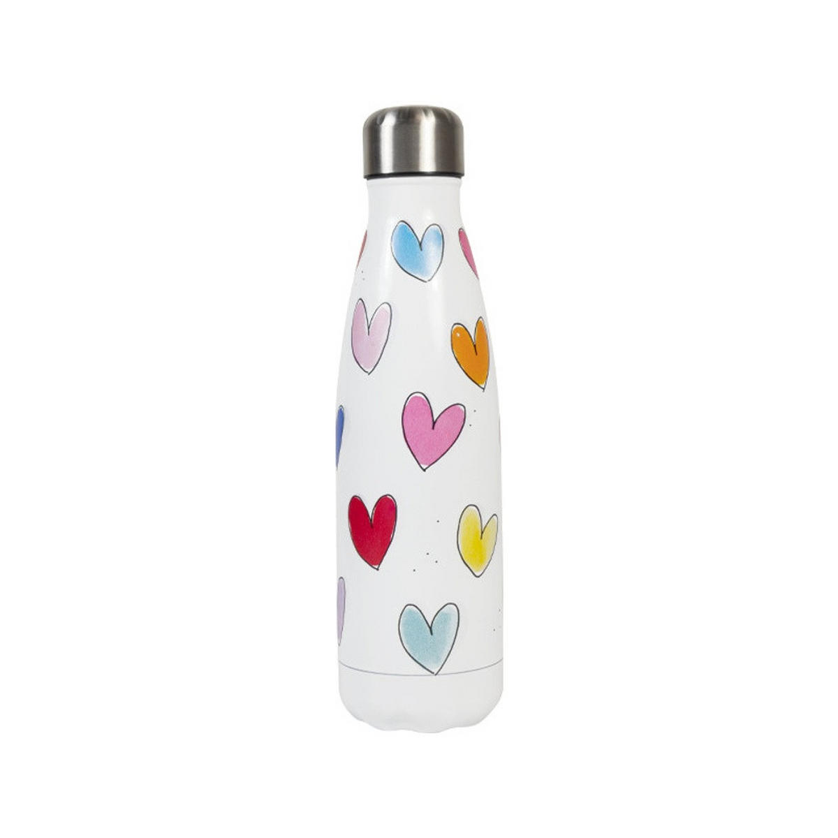 THERMOSFLASCHE Herzen in Bunt - 500 ml - Multicolor, Metall (0.5L) - Blond Amsterdam
