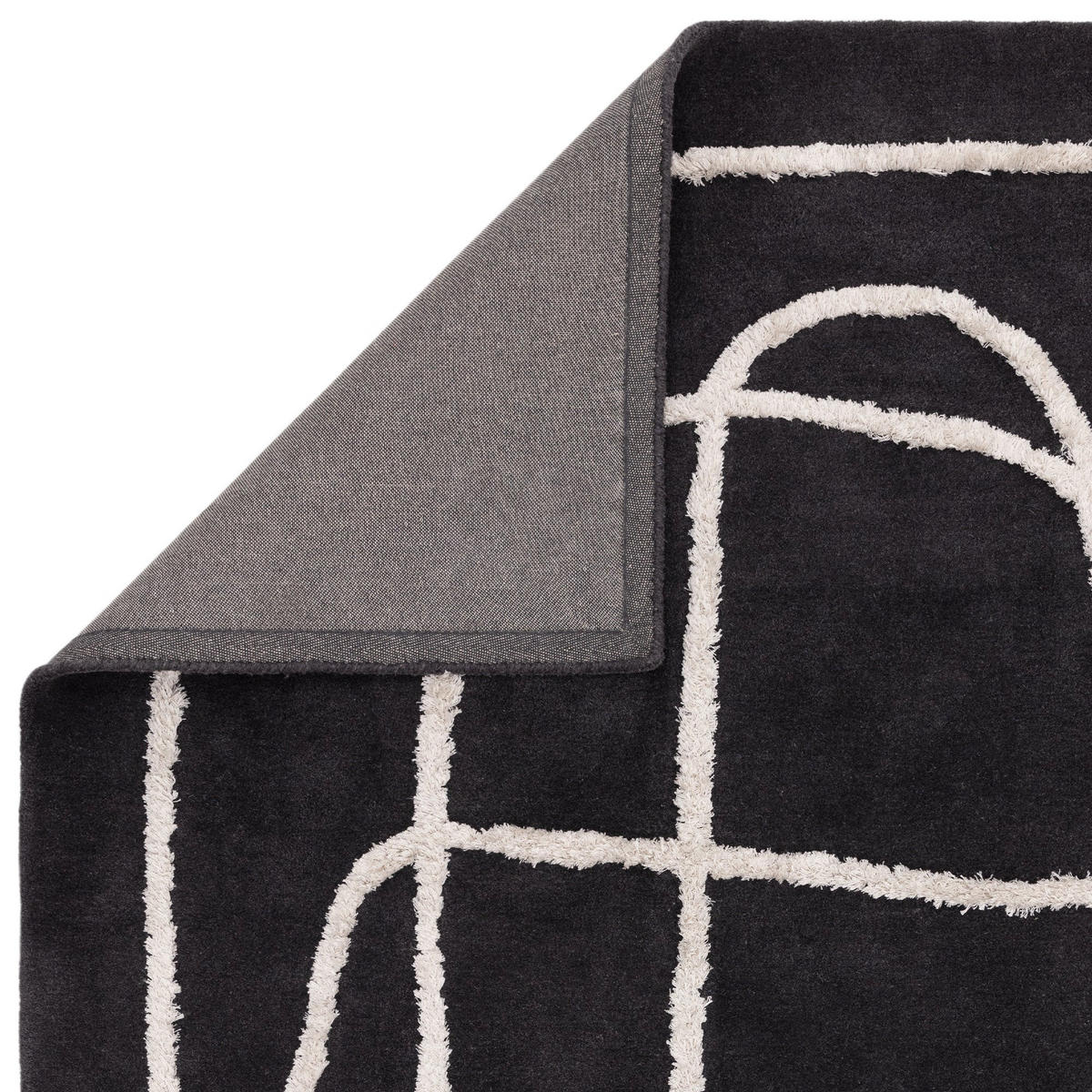 WOHNZIMMERTEPPICH modern schwarz Wolle 200x300 cm ETERNITY - Schwarz, Naturmaterialien (200/300cm) - Novatrend