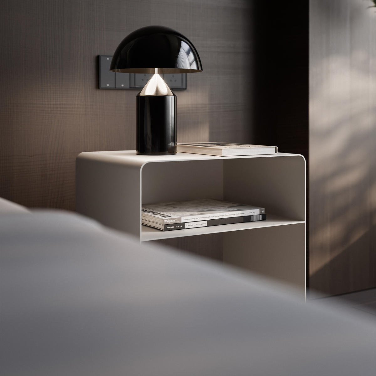 NACHTSCHRANK LANA 45/35/50 cm Kaschmir - Kaschmir, Metall (45/50/35cm) - Idohome