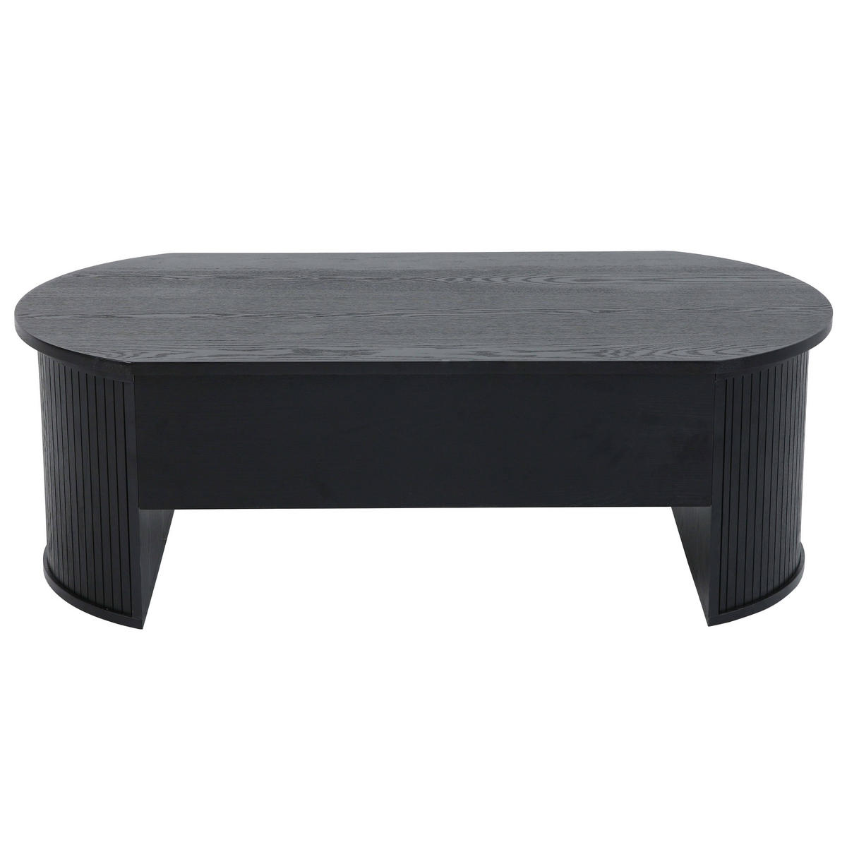 COUCHTISCH, schwarzes Holzeffekt - Schwarz, Holz (120/60/41cm) - Oviala