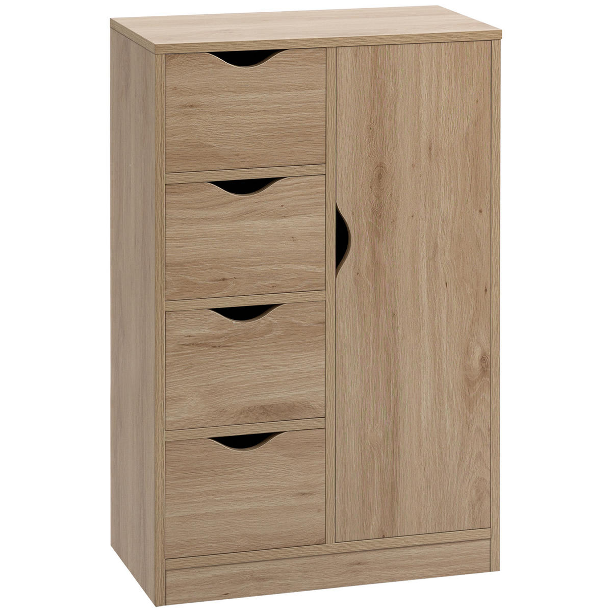 KOMMODE DE-12347 54/29/83 cm Braun - Braun, Holzwerkstoff (54/83/29cm) - ComfortXL