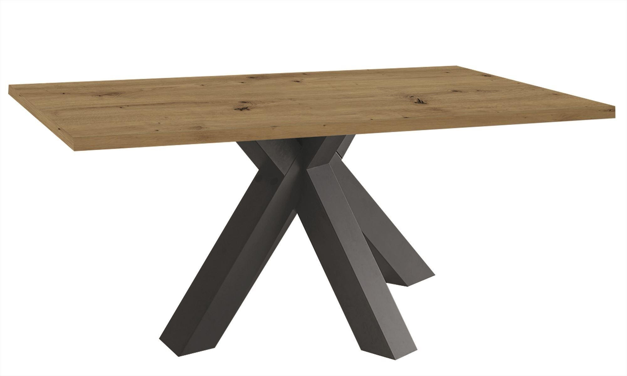 ESSZIMMERTISCH Ela 2 200 x 100 x 75 Esstisch Graphit/Asteiche - Naturfarben, Holz (200/100/75cm) - 58aufmkessel