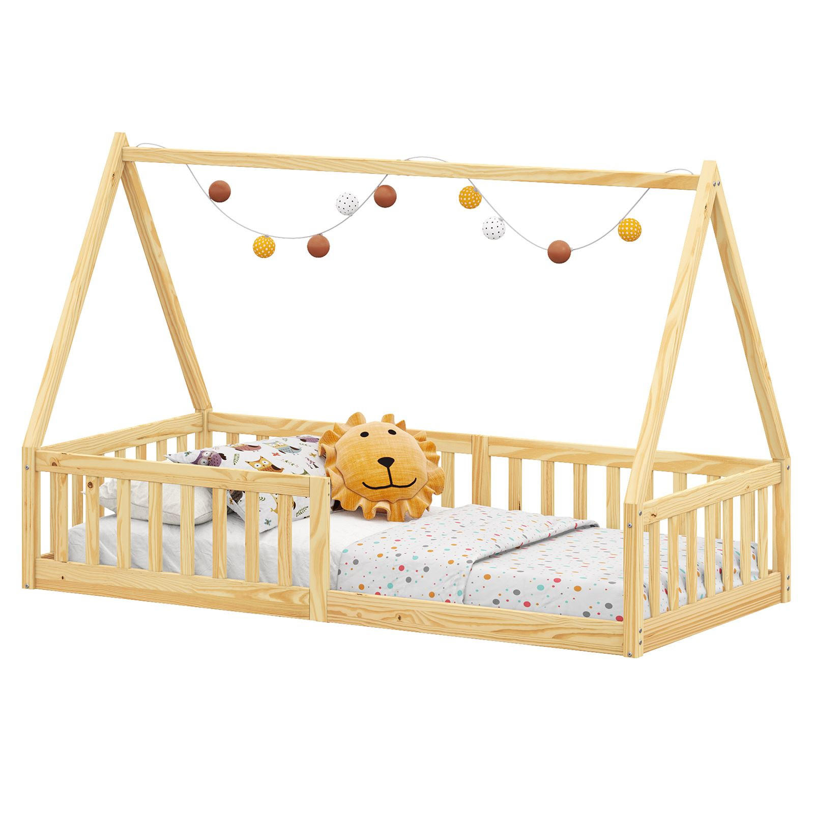 HAUSBETT NICOLAS 90X190 CM - Naturfarben, Holz (90/190cm) - IDIMEX