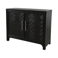 SIDEBOARD AVOLA Schwarz 102x38x82 cm - Schwarz, Holz (102/82/38cm) - FURNLUX