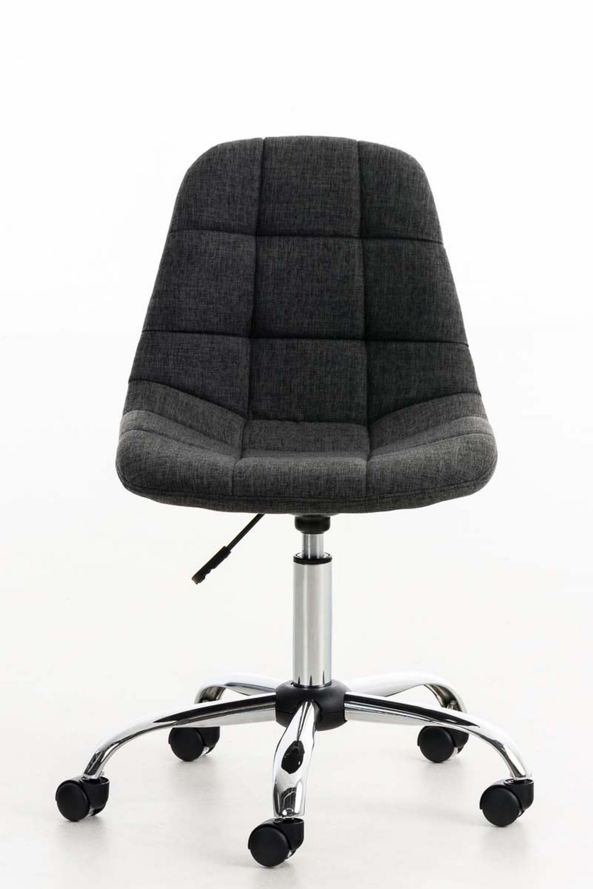 BÜROSTUHL Emily, Stoff Dunkelgrau - Dunkelgrau, Textil/Metall (55/91/55cm) - TPFLiving