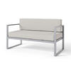 GARTEN-SOFA Dywilly Grau/Grau - Grau, Textil (128/72/65cm) - Selsey