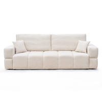 SCHLAFSOFA BUENO mit Bettkasten Creme - Creme, Holzwerkstoff/Kunststoff (245/85/93cm) - Idohome
