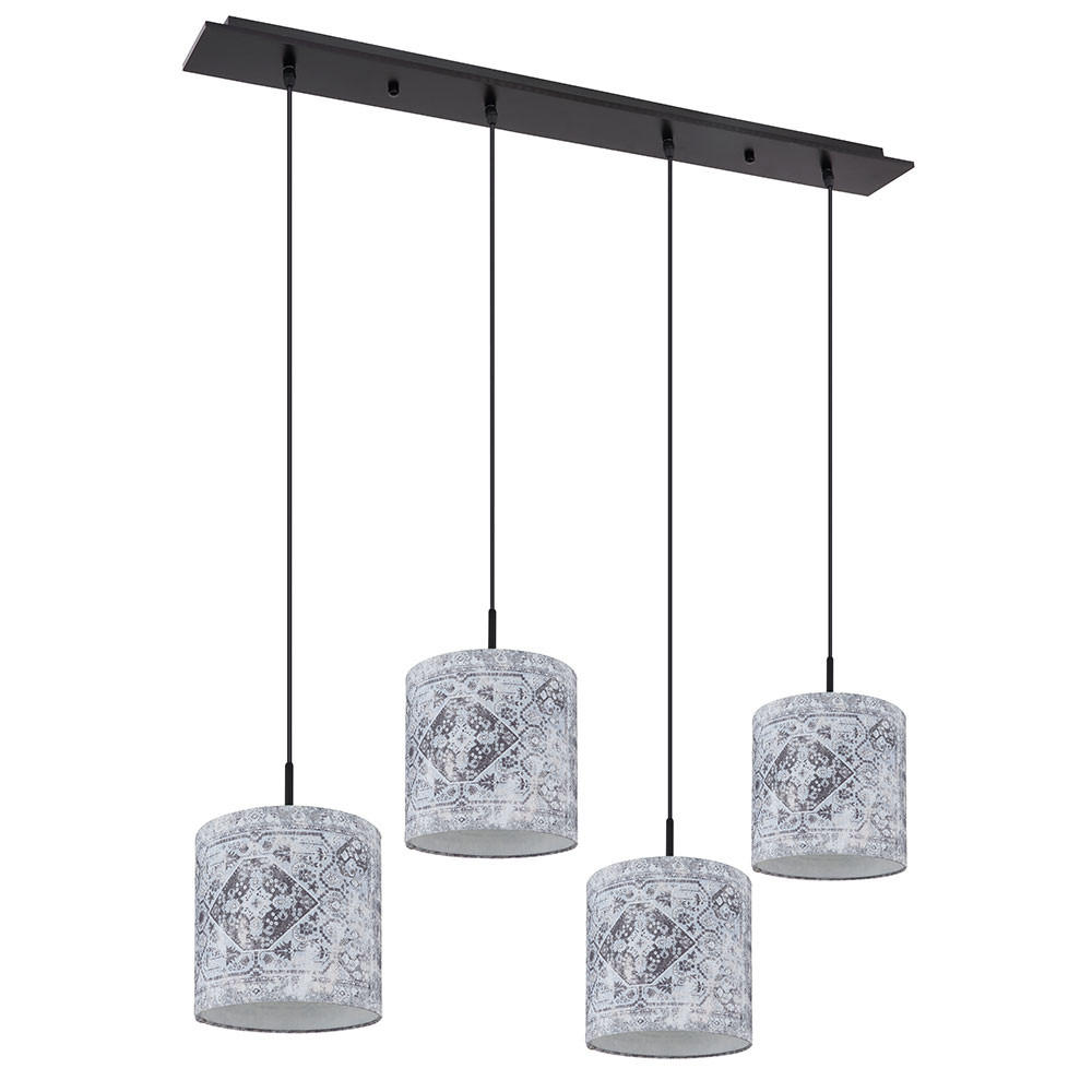 HÄNGELEUCHTE GABRIELE Metall Grau - Grau, Metall (100/20/150cm)