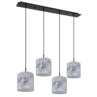 HÄNGELEUCHTE GABRIELE Metall Grau - Grau, Metall (100/20/150cm)