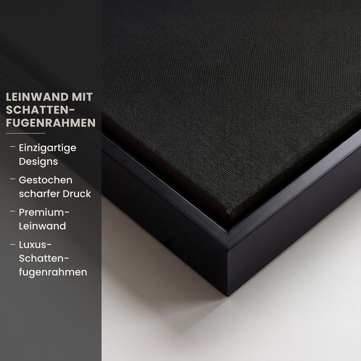 LEINWAND Bilder mit Rahmen - Baum - Blau - Blätter - Pinselstriche - 140x90 - Blau, Textil (140/90cm) - MuchoWow