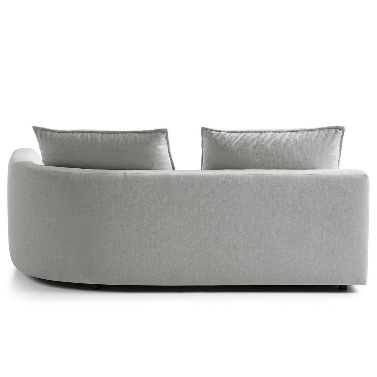 OTTOMANE - modular - Hellgrau/Schwarz, Kunststoff/Textil (196/82/146cm) - home24