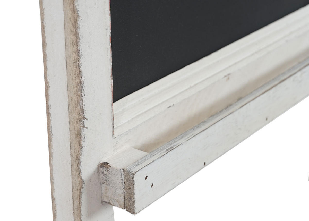 WERBETAFEL 66x37x27cm Shabby-Look Vintage Weiß - Weiß, Holz (37/66/27cm) - PROREGAL