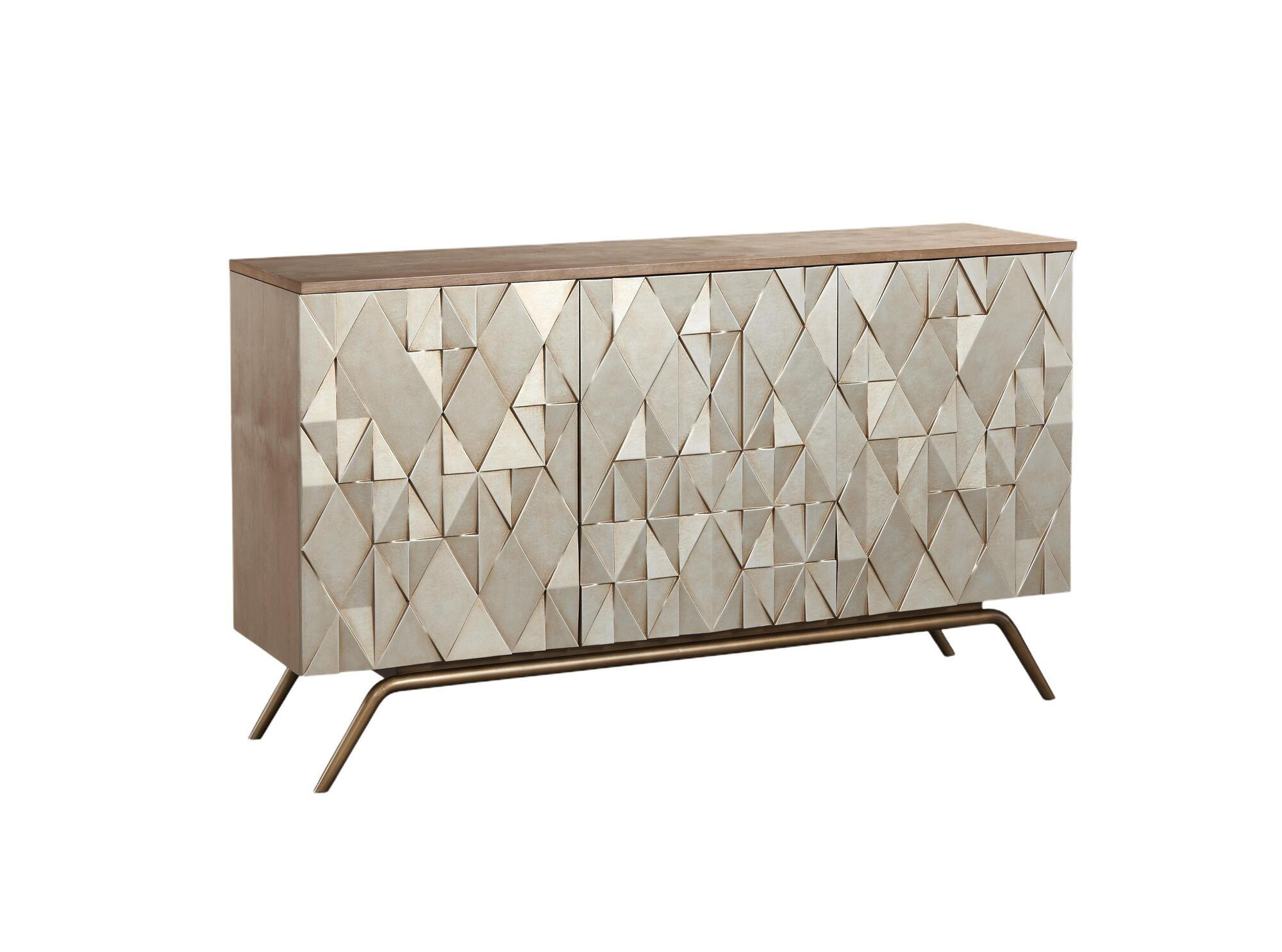 SIDEBOARD STILIG Gold, Bronze 150x40x86 cm - Goldfarben/Bronzefarben, Holzwerkstoff (150/86/40cm) - FURNLUX
