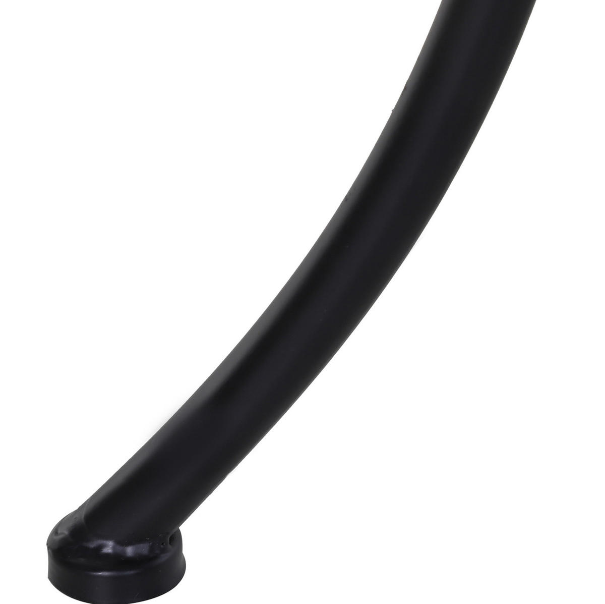 BEISTELLTISCH 45/45/50 cm mit Mesh-Tischplatte und pulverbeschichtetem Metallgestell, Schwarz - Weiß, Metall (45/45/50cm) - Redom