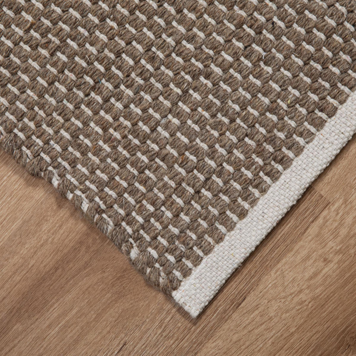 HANDWEB Teppich Amsterdam 200/200 cm - Braun, Naturmaterialien (200/200cm) - Steffensmeier