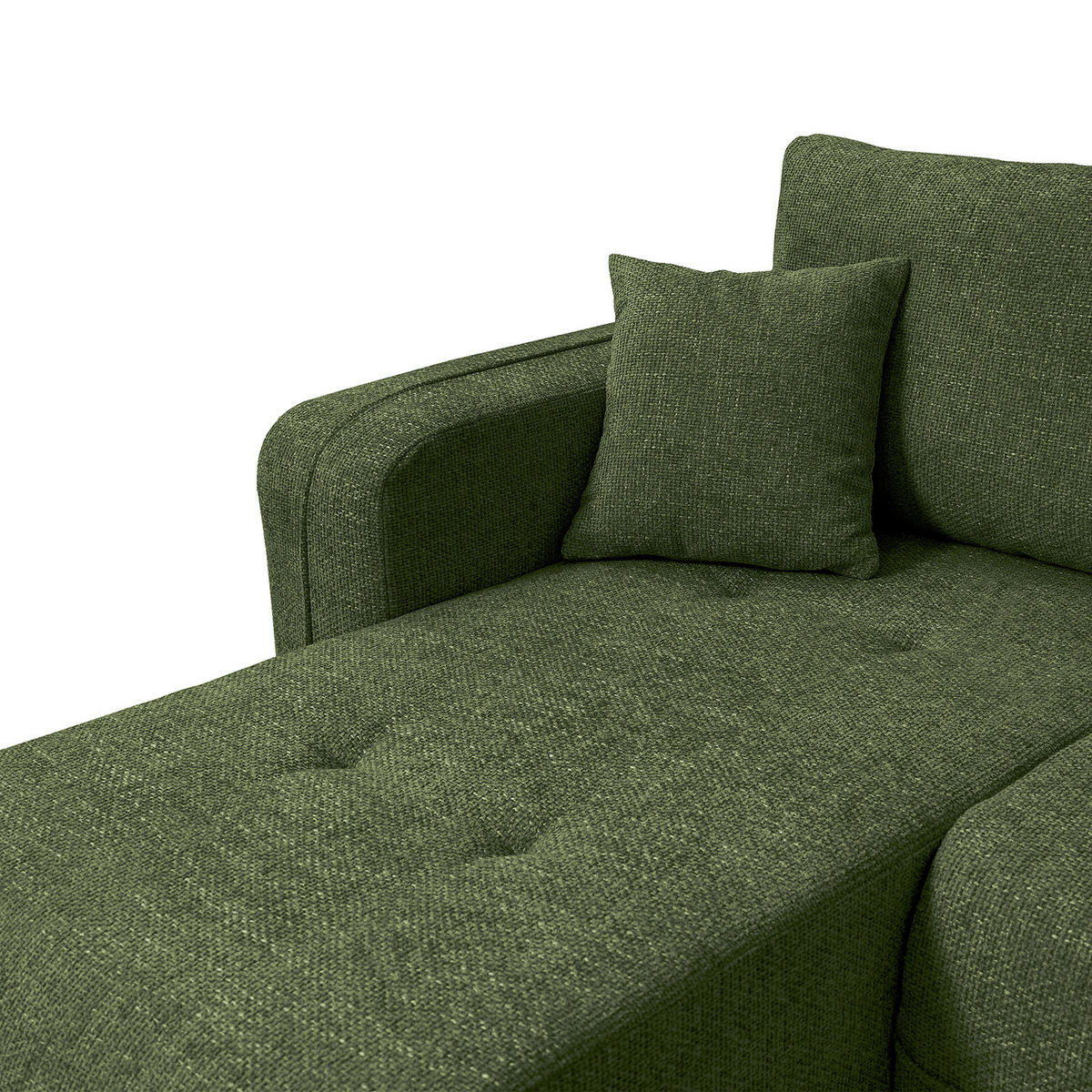 WOHNLANDSCHAFT - Wildeiche/Terracotta, Kunststoff/Textil (312/82/145cm) - home24