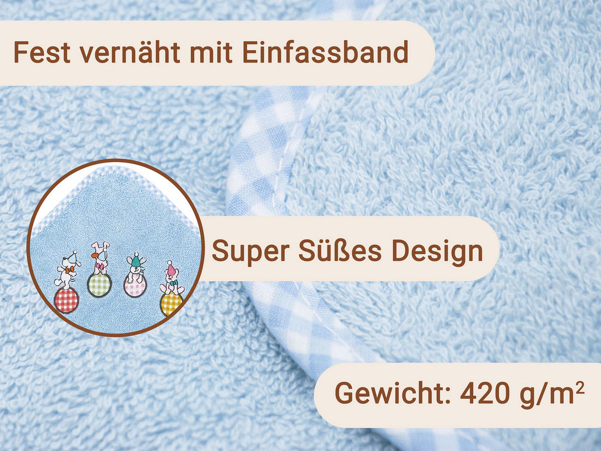 HANDTÜCHER, 100x100 cm, 100% Baumwolle, Blau - Hellblau, Textil (100/100cm) - Zollner