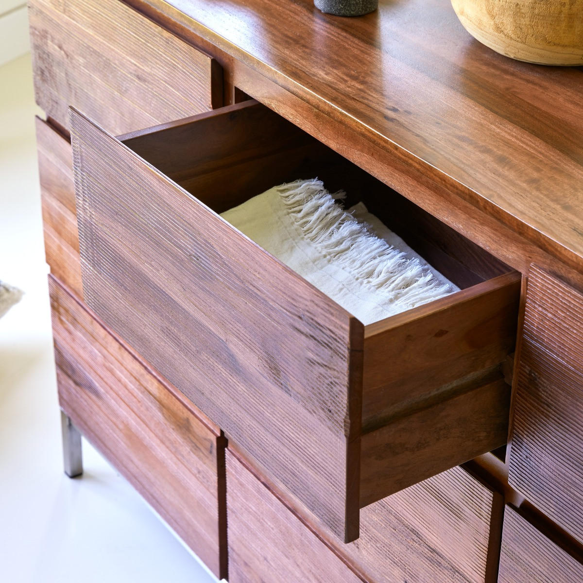 SIDEBOARD Nova Braun aus Palisander - Braun, Holz (155/92/45cm) - Tikamoon