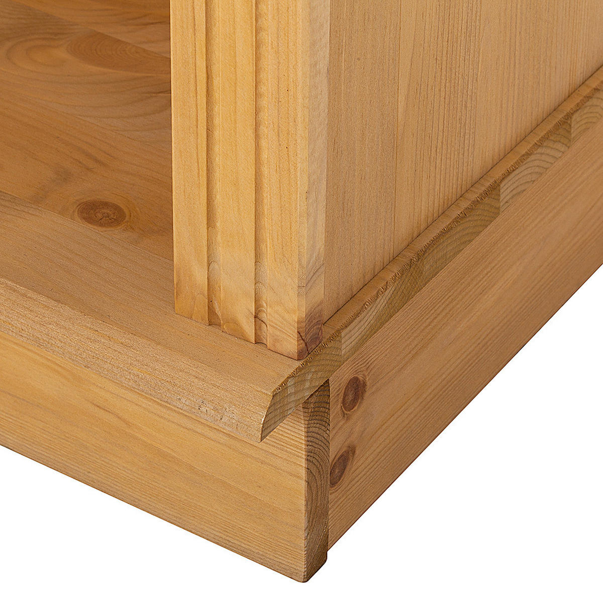 WOHWAND - Kiefer massiv, Typ A - Kieferfarben, Holz (288/223/45cm) - home24