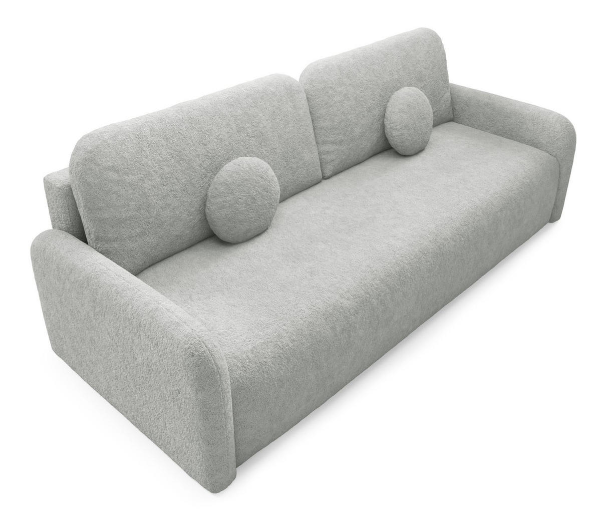 SOFA Grau RAVI Mit Bettkasten Fredo 30 - Grau, Textil (218/90/88cm) - Sepro Meble