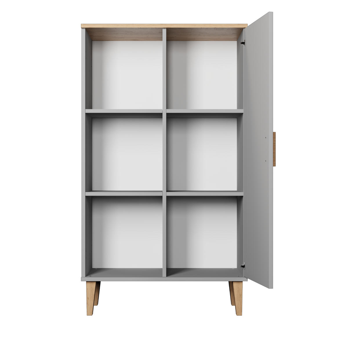BÜCHERREGAL Denver 80/120/35 cm - Grau, Holzwerkstoff (80/120/35cm) - Kocot Kids