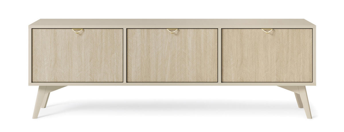 TV-SCHRANK Firr Sandbeige - Beige, Holzwerkstoff (158/52/38cm) - Bettso