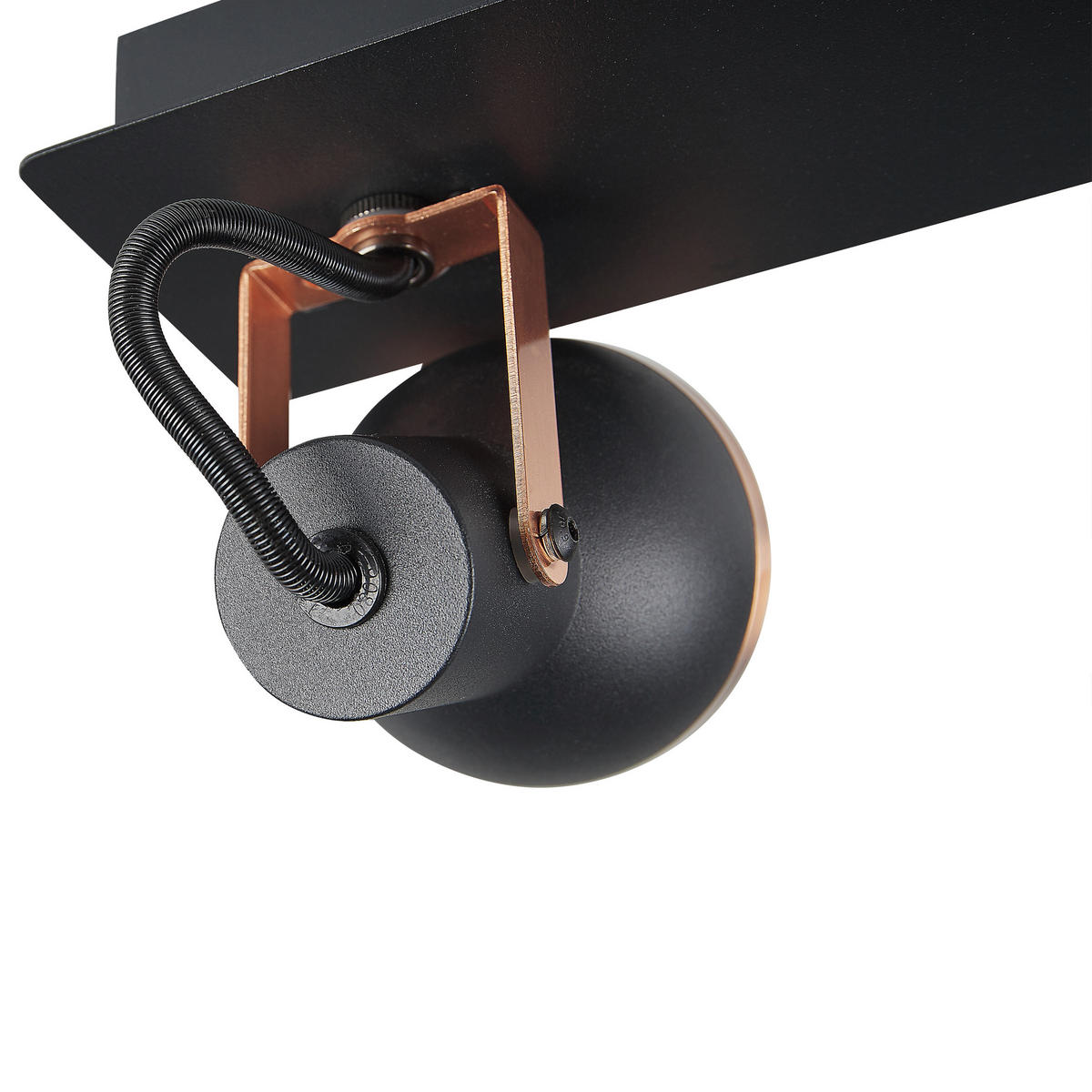 DECKENLEUCHTE Baro 7/44/12 cm - Schwarz, Metall (7/44/12cm) - Beliani