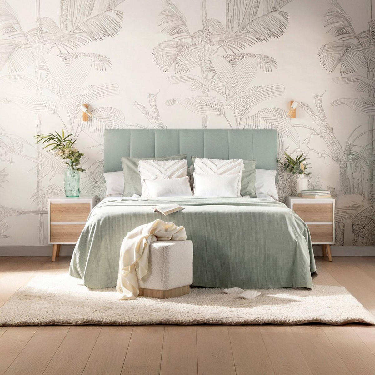 NACHTTISCH 2 SCHUBLADEN Kemi Zweifarbig 40 cm x 59 cm 2er-Set - Multicolor, Holzwerkstoff (40/59/40cm) - Klast Home