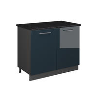 SPODNÁ SKRINKA POD DREZ Fame-Line, Tmavo modrá vysoký lesk/antracitová, 100 cm, AP Antracit - tmavomodrá/antracitová, kompozitné drevo (100/82/60cm) - Vicco