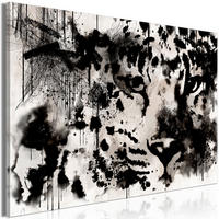 KUNSTDRUCK Schwarz-Weiß 90/60 cm - Schwarz, Textil (90/60cm) - KUNSTLOFT