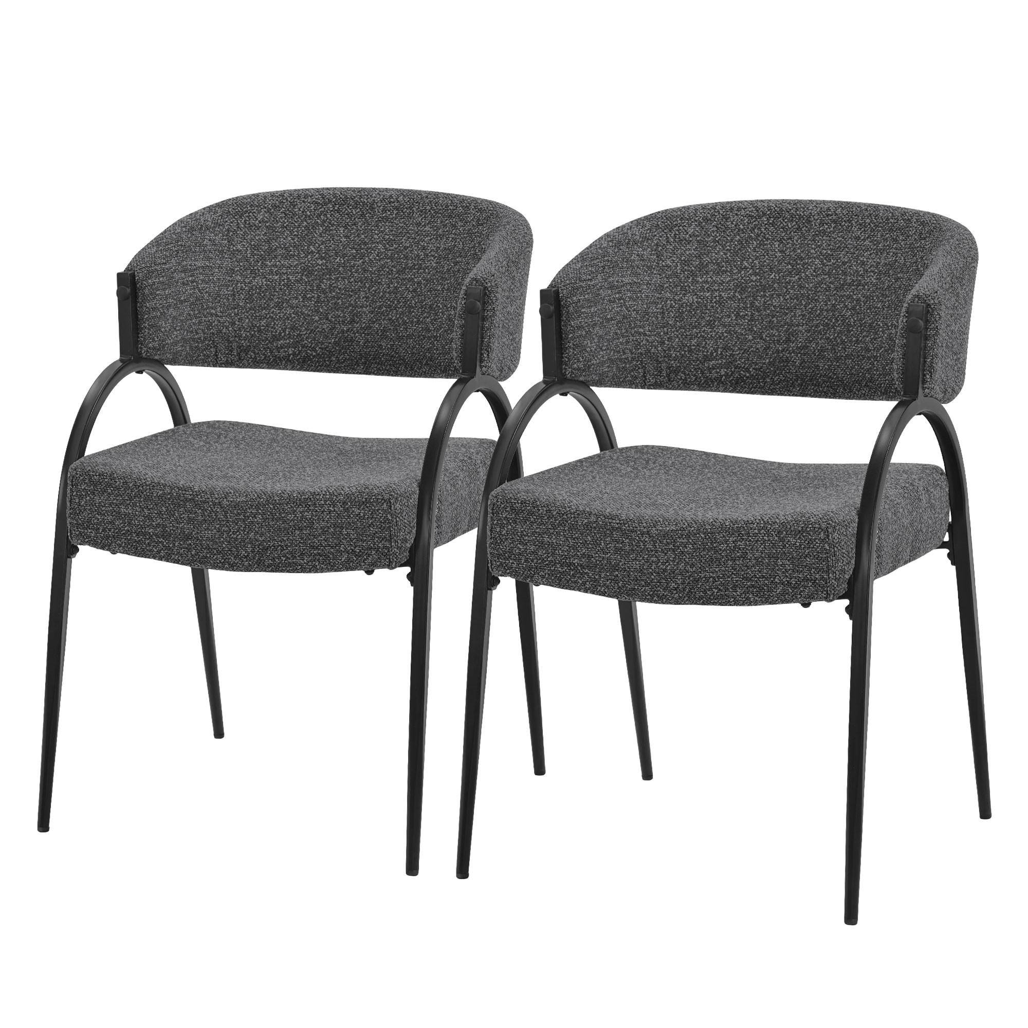 Ml-Design Esszimmerstuhl Anthrazit 54x81x65 cm