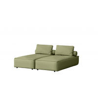 GARTENCHAISELONGUE Doppelter MALIBU Hellgrün - Hellgrün, Holz (180/73/194cm) - Kaiser Möbel