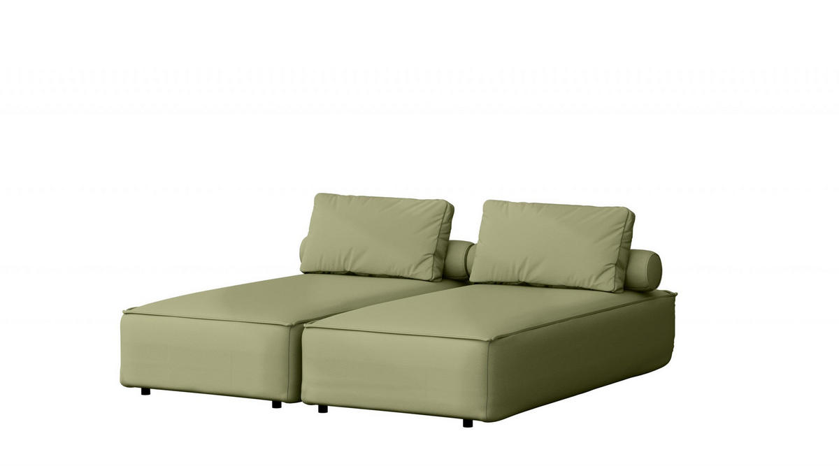 GARTENCHAISELONGUE Doppelter MALIBU Hellgrün - Hellgrün, Holz (180/73/194cm) - Kaiser Möbel