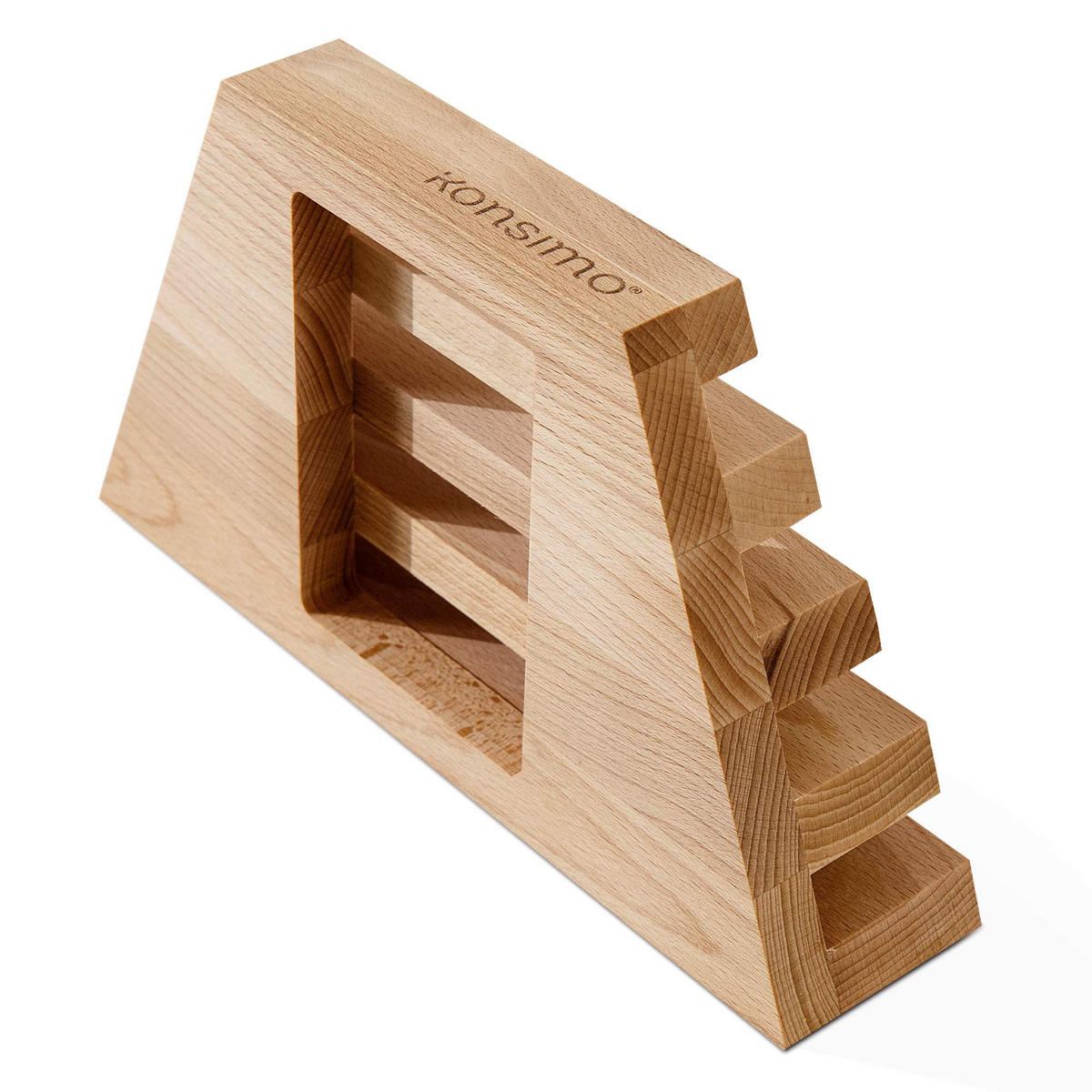 KÜCHENBRETTCHENHALTER HEMERO - Buchefarben, Holz (19/32/8cm) - KONSIMO®