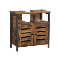 WASCHBECKENUNTERSCHRANK - Braun, Holzwerkstoff (30/60/60cm) - Hansiro