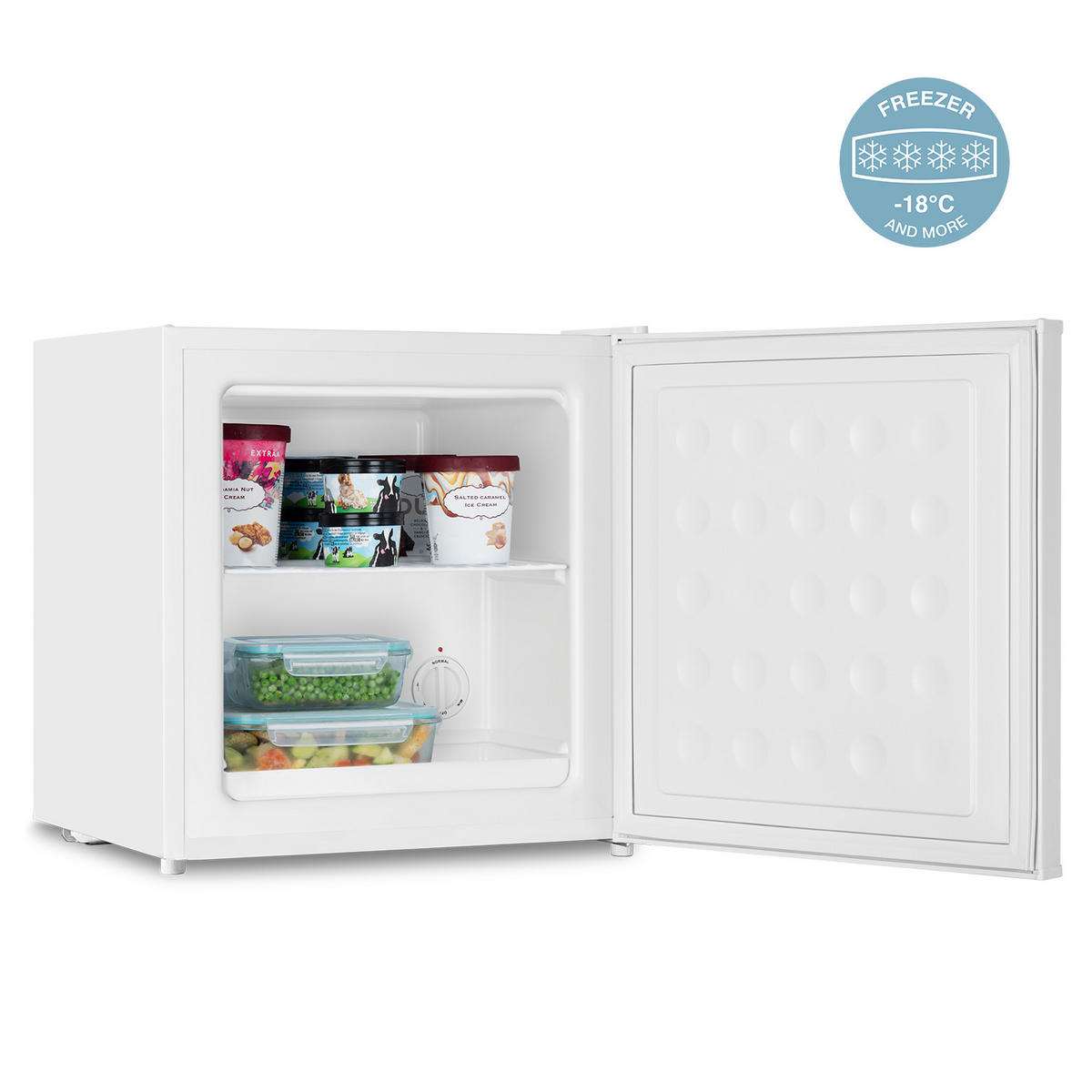 MINI-GEFRIERSCHRANK FGW400 Weiß - Weiß, Metall (44.8/50.8/47.3cm) - HKoenig