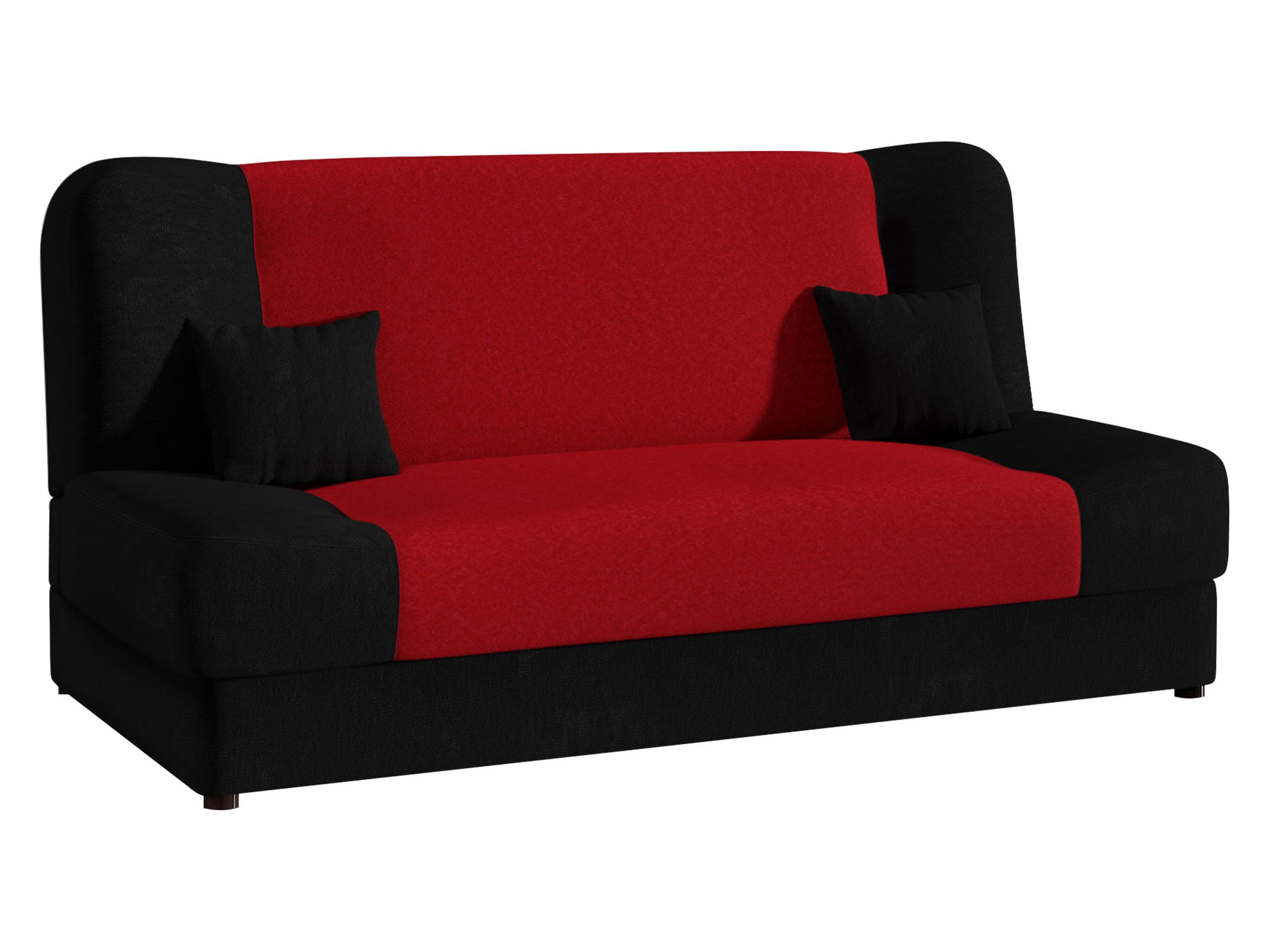 SCHLAFSOFA Jonas Style - Rot, Holz/Textil (195/86/87cm)
