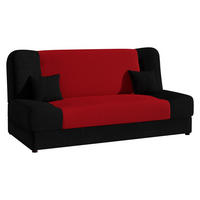 SCHLAFSOFA Jonas Style - Rot, Holz/Textil (195/86/87cm)