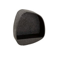 WANDREGAL Metenli Grau 21/43/48 cm - Grau, Holz (43/48/21cm) - Hoyz Collection