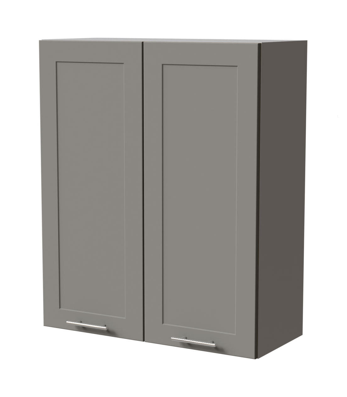 HÄNGESCHRANK Oslo W4/80 Grau / Dust Grey Matt 80 / 32,5 / 96cm - Grau, Holz/Holzwerkstoff (80/96/32.5cm) - Feldmann-Wohnen